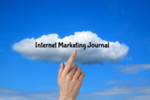 hand and a cloud for internet marketing idea